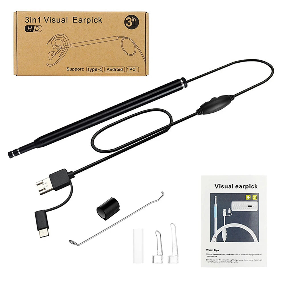 3-in-1 LED Ear Cleaning Endoscope