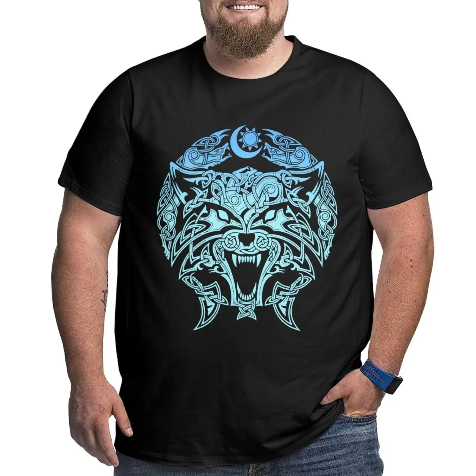 Oversized T-shirt Plus Size Top Tee Men's