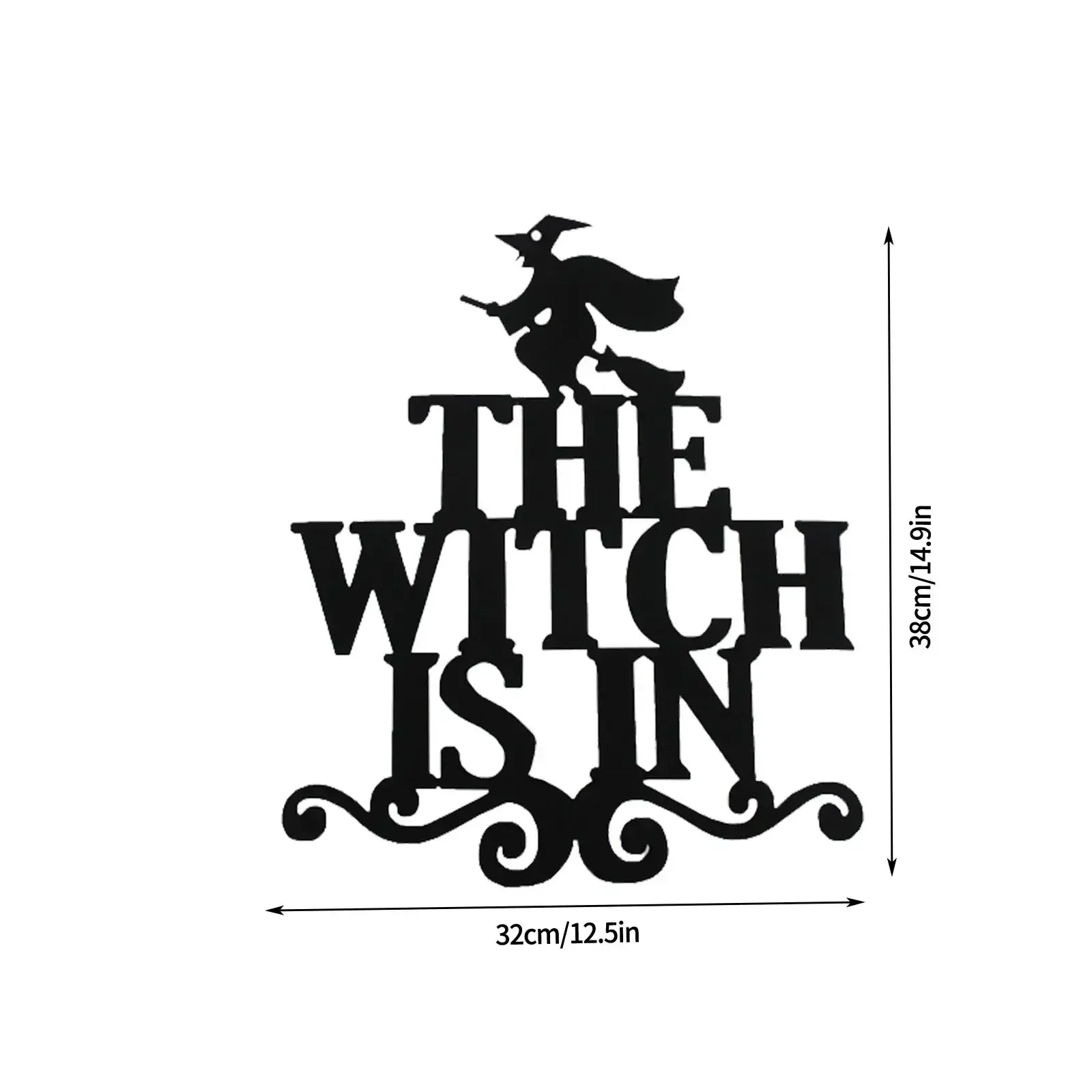 Halloween Door Hanging Wall Decoration Black / 1 / United States