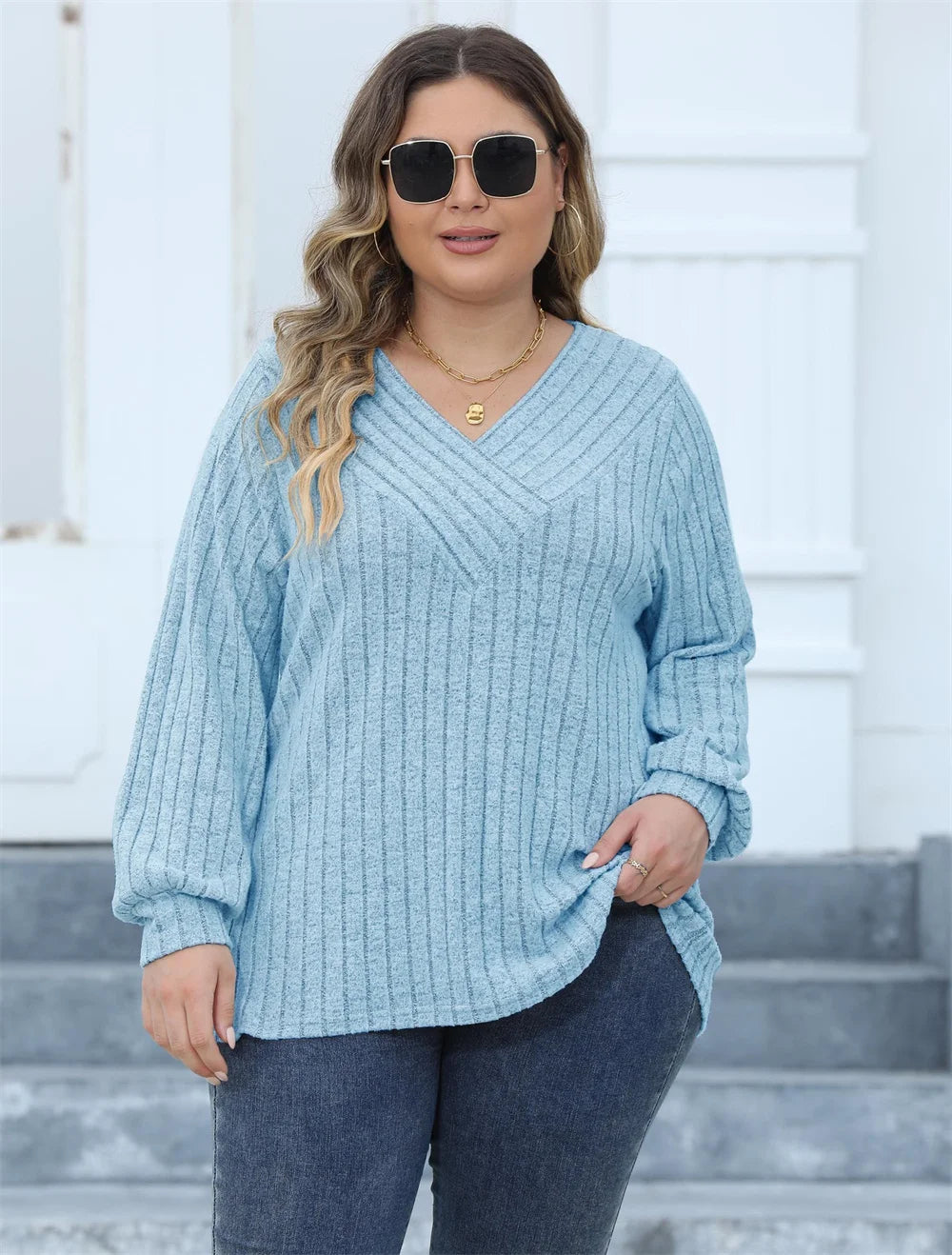 Plus Size Long Sleeve T Shirts for Women