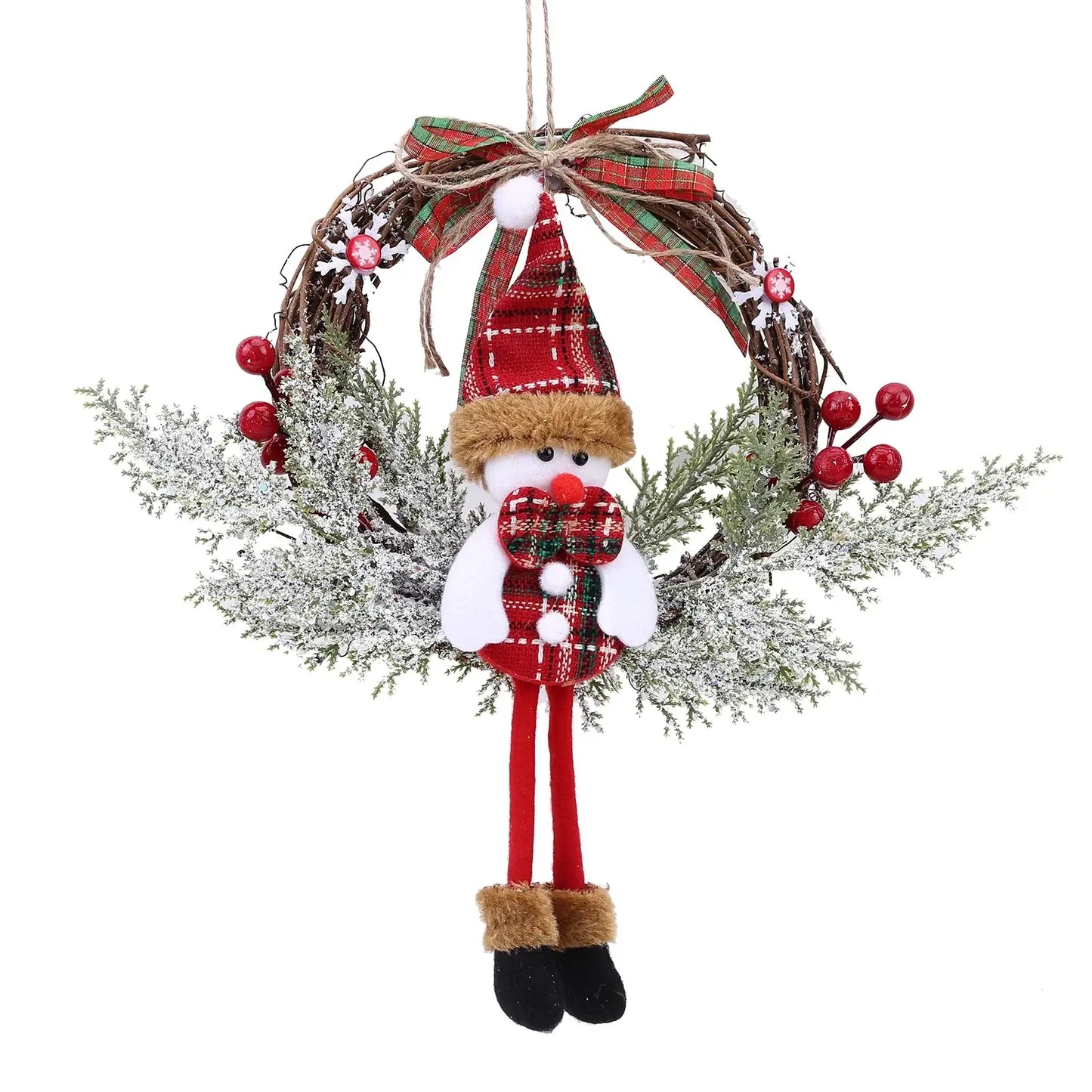 Artificial Christmas Door Wreath & Garland Décor 1Pcs / United States