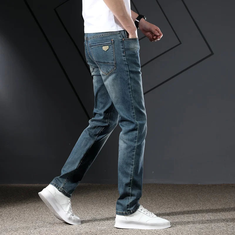 Denim Pants Full Length Trousers Classic Jeans Hombre High Quality Brand