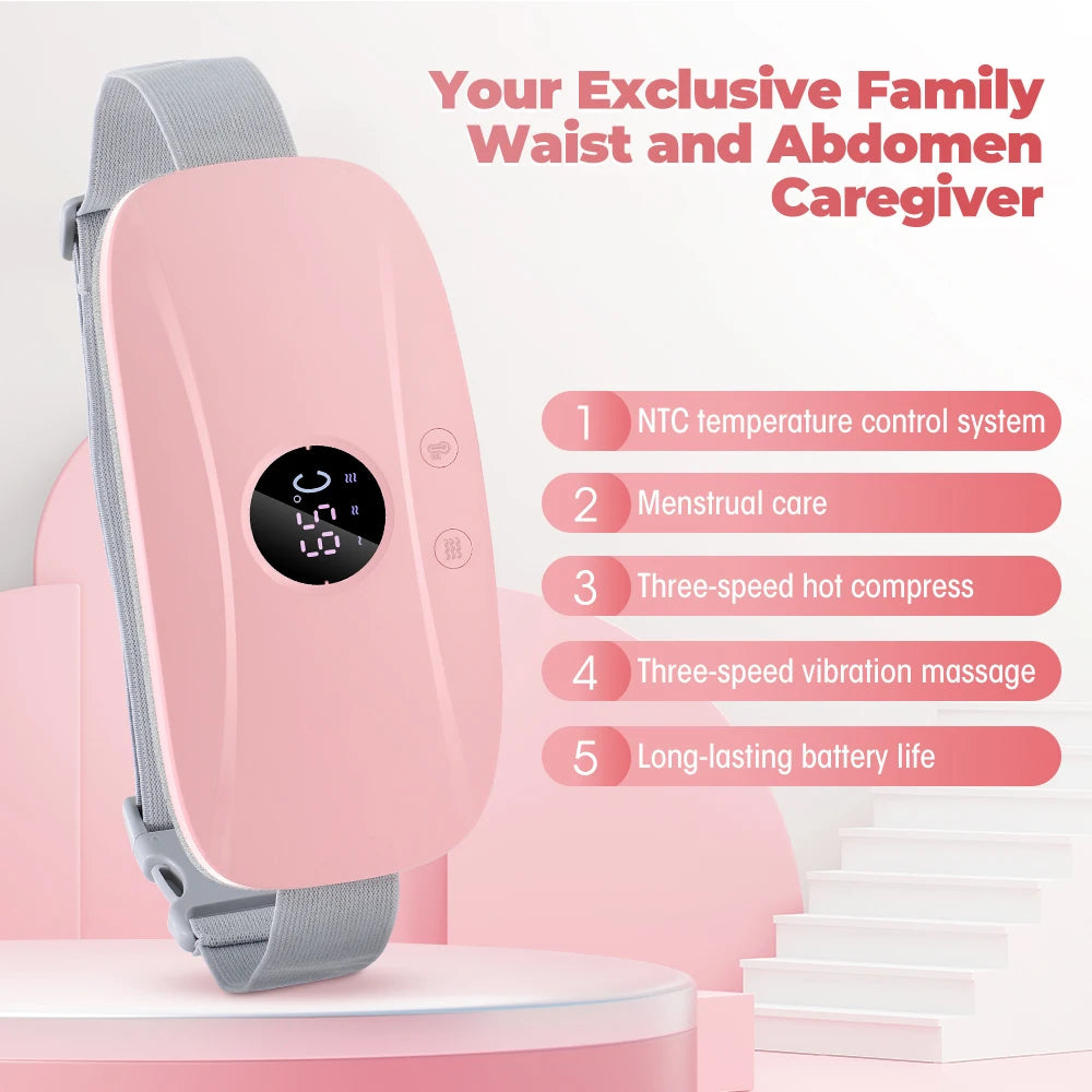 Electric Period Cramp Relief Massager with Heating Pad