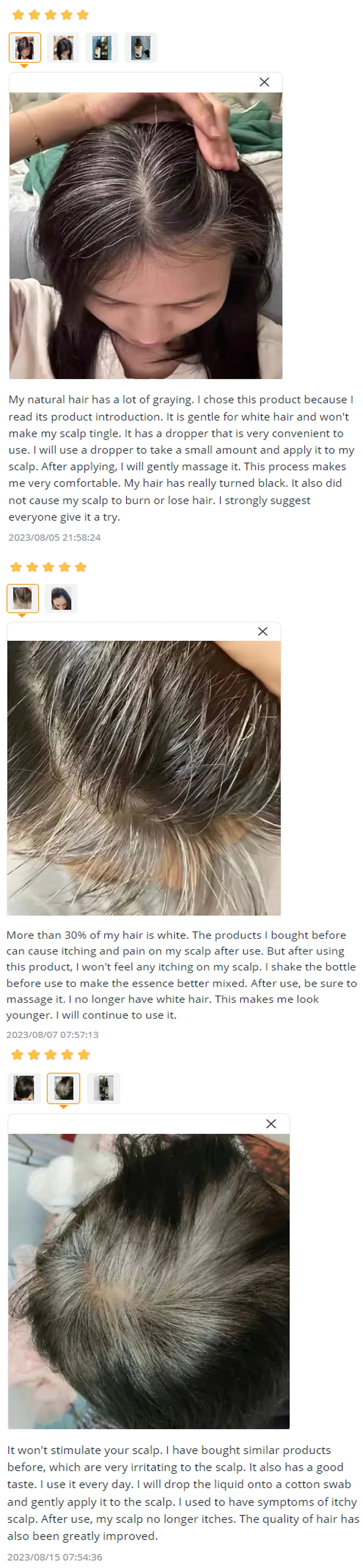 Gray White Hair Treatment Serum