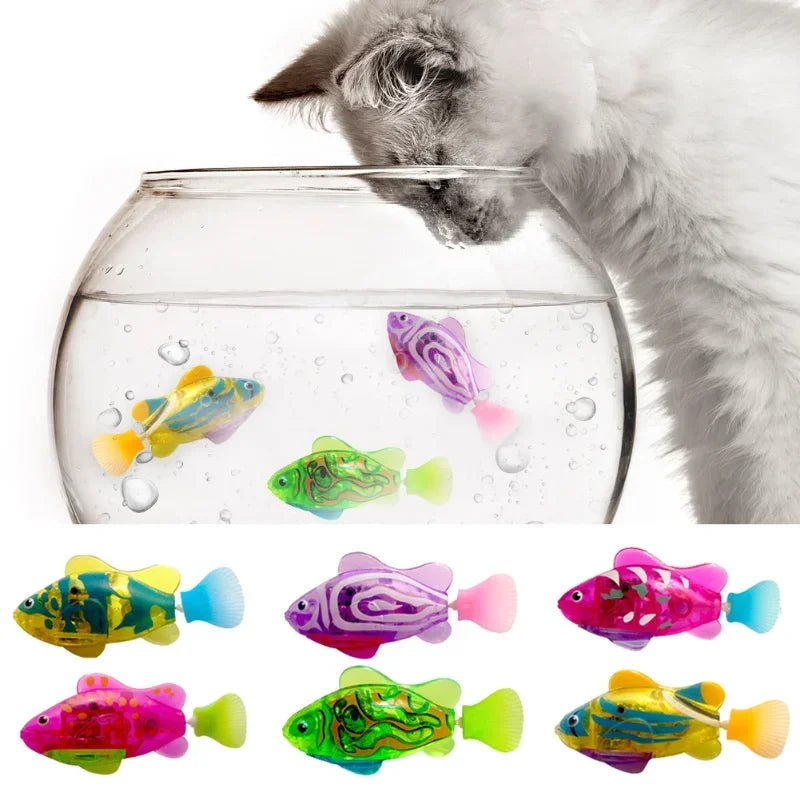 Cat Interactive Electric Fish Toy Water Cat Toy for Indoor Play Swimming Robot Fish Toy