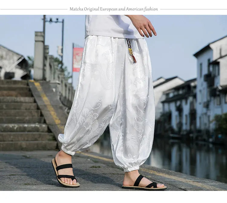 Wide Leg Casual High Quality Male Trousers Brand