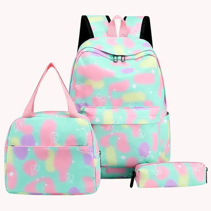 School Bag Adjustable Strap Fashion Pink