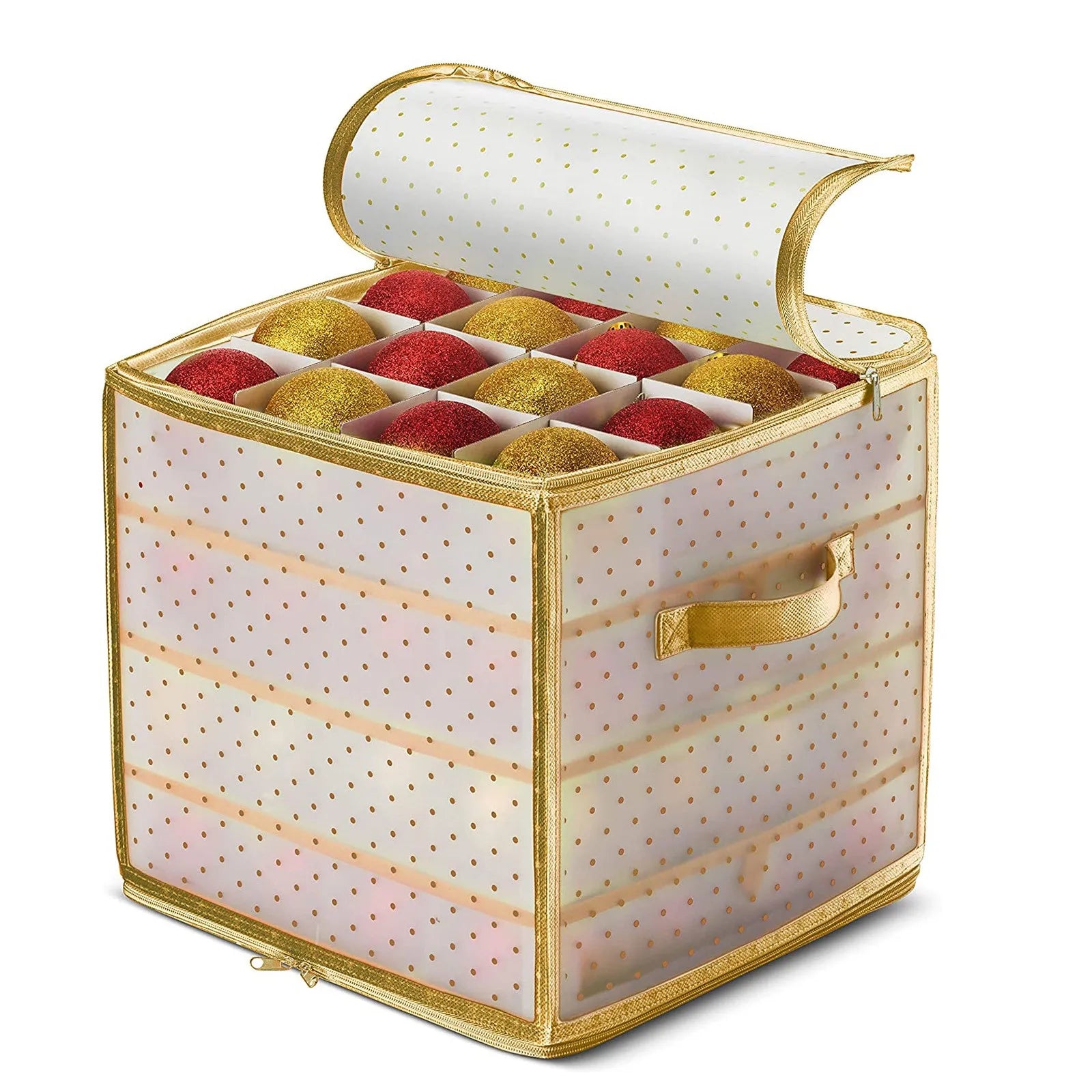Compartment Christmas Bauble Storage Box with Lid