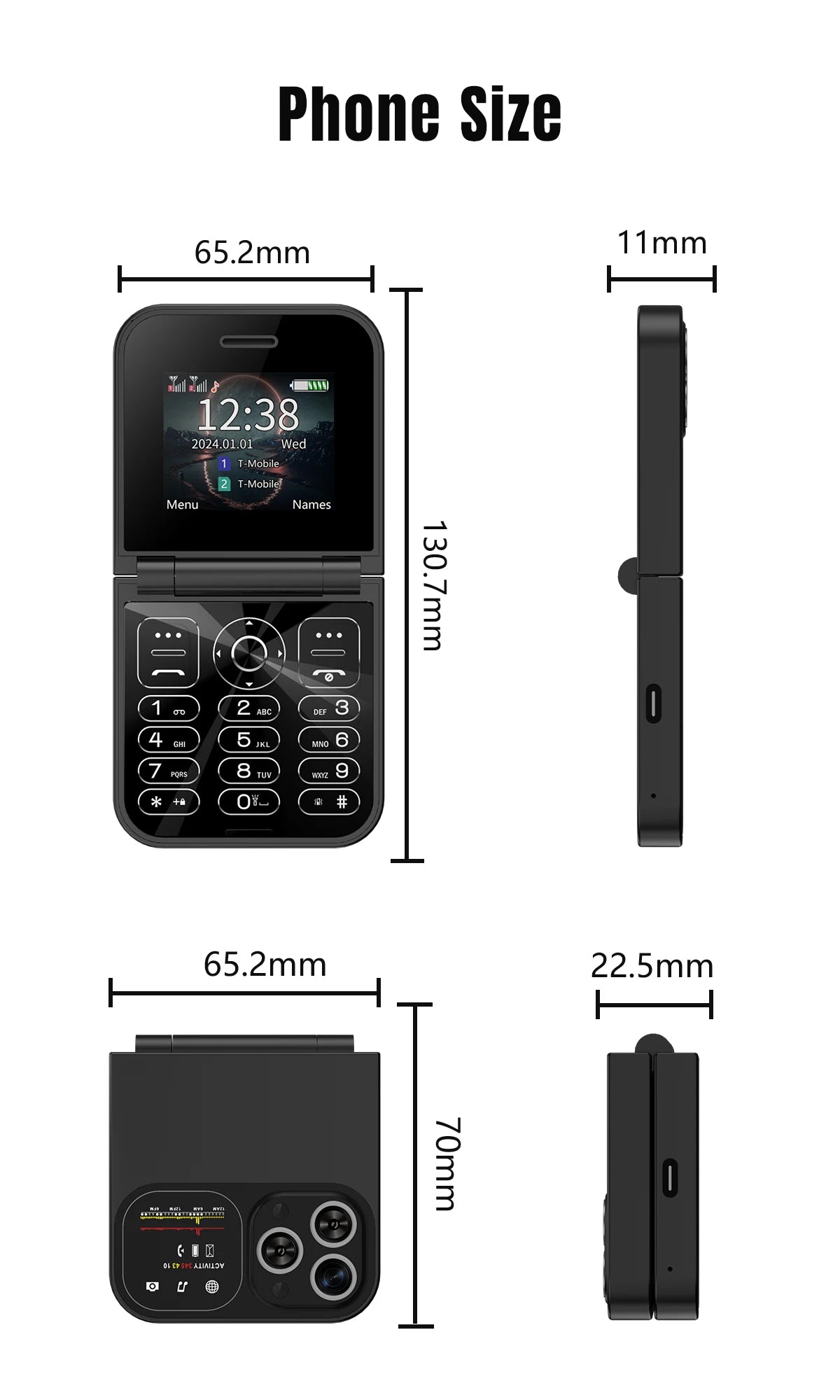 Mini New Flip Mobile Phone