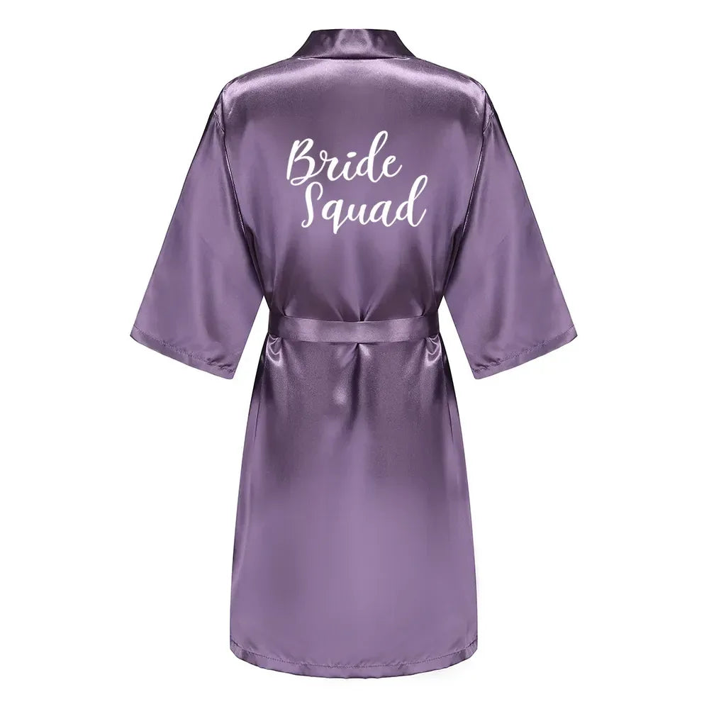Mother Shower Gift Bridesmaid Wedding Short Robes As the photo show 9 / S