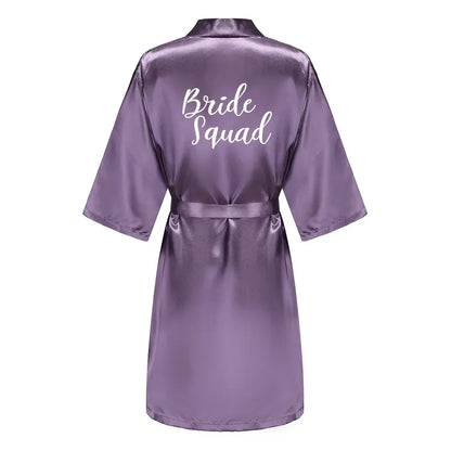 Mother Shower Gift Bridesmaid Wedding Short Robes As the photo show 9 / S