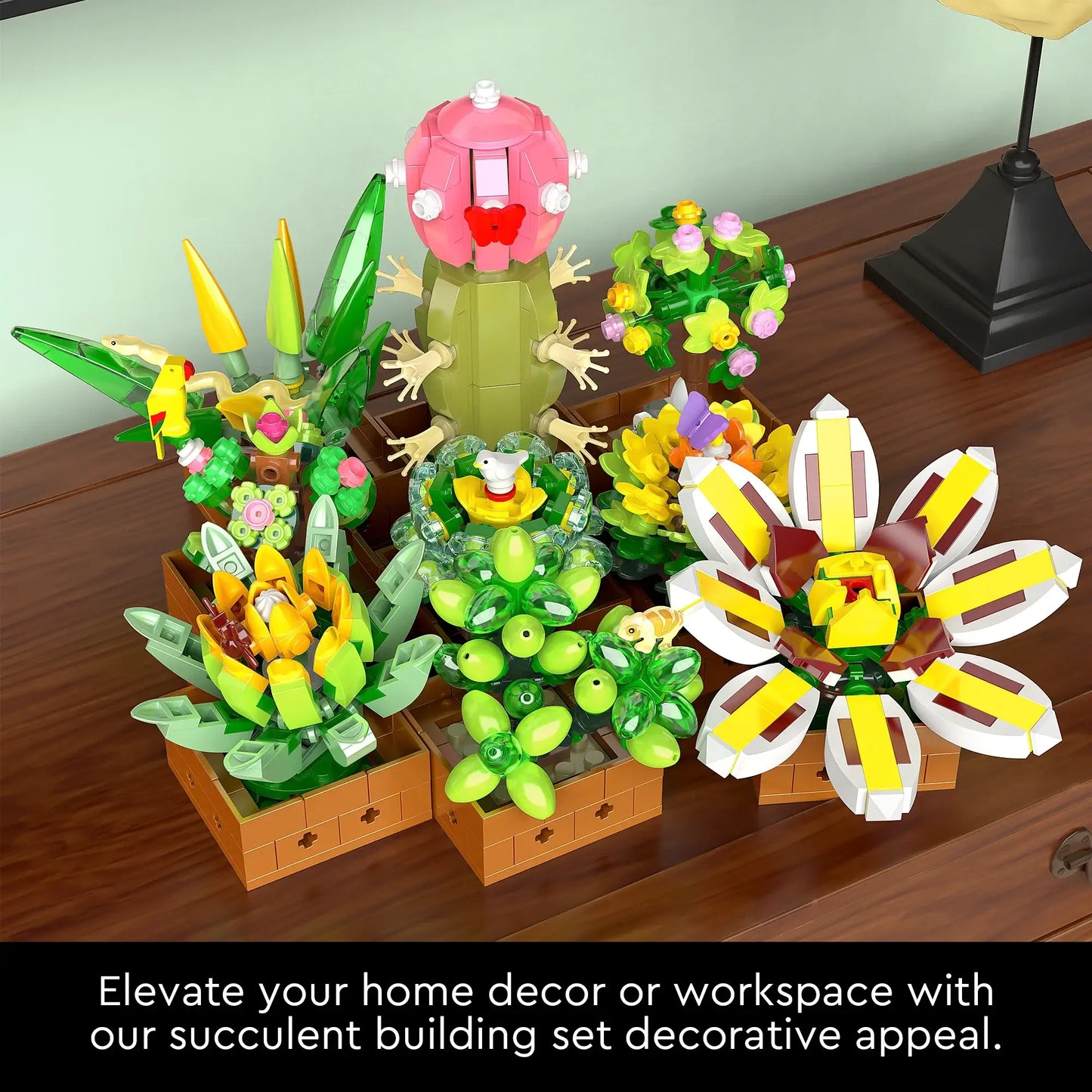 EDUCIRO Succulent Bonsai Building Blocks Set – 9PCS United States
