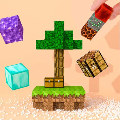 Magnetic Building Blocks Mine Scene Set