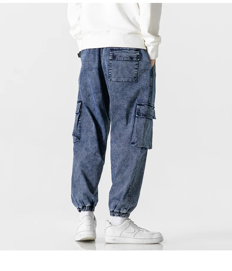 Plus Size Men's Cargo Jogger Jeans