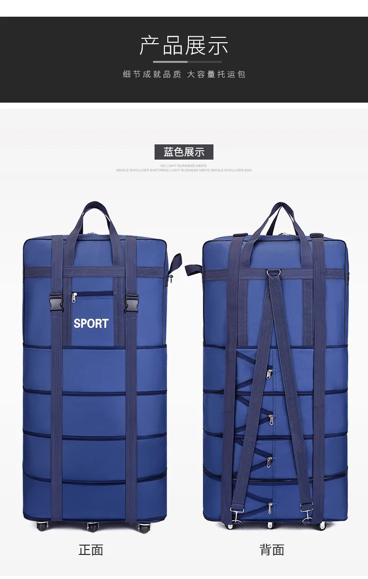 Foldable Luggage Moving Storage Bag Rolling Packing Cubes