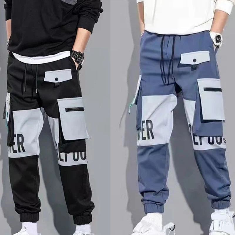 Men Drawstring Hip Hop Joggers