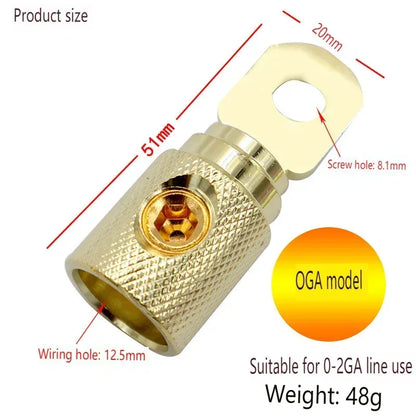 Car Audio Modified Wire Power Supply 0GA 1 piece Gold