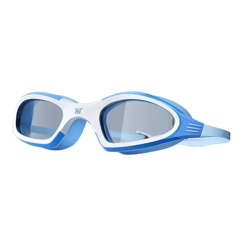 HD Anti fog swimming goggles White goggles