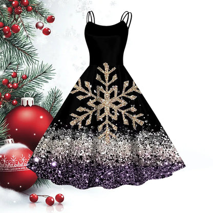 Women’s Christmas Cosplay Slip Dress Purple / L / United States