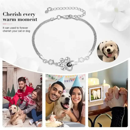 Custom Print Photo Dog Paw Bracelet Style 6