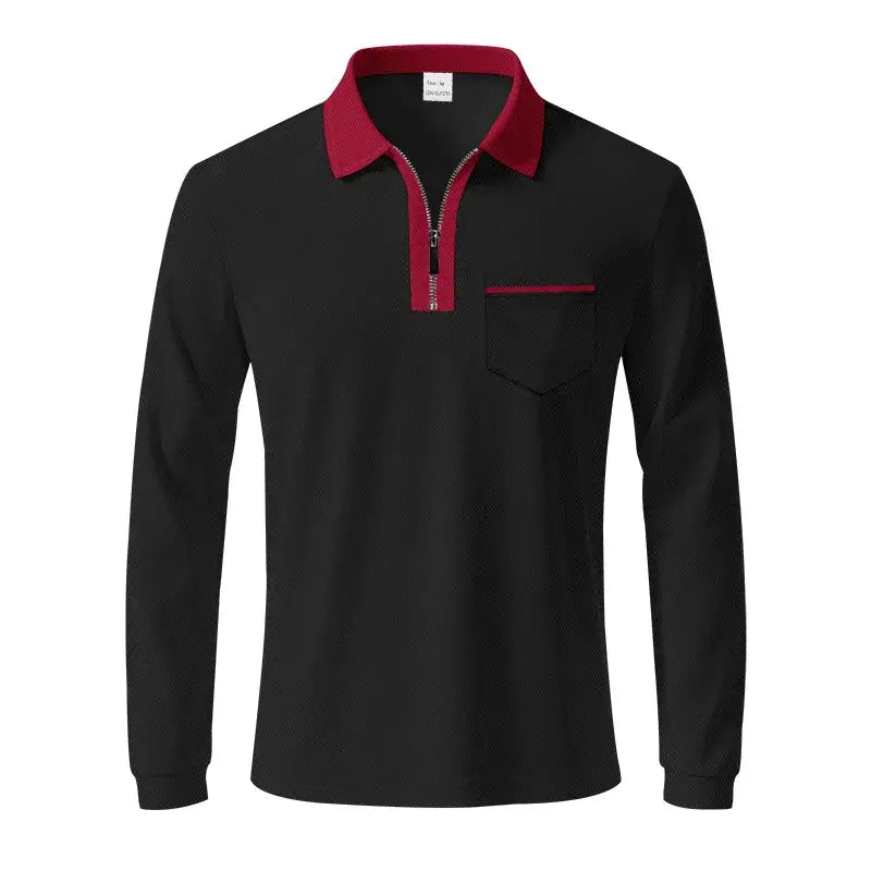 Men’s Quick-Dry Long Sleeve Polo Shirt