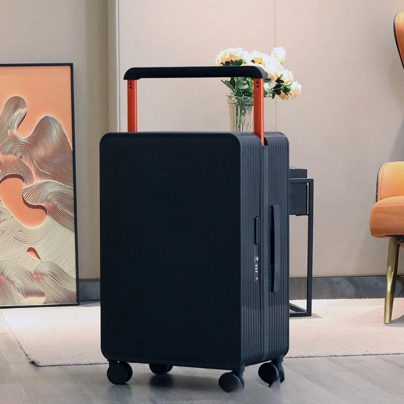 Fashion Width Draw-Bar Luggage Universal Wheel