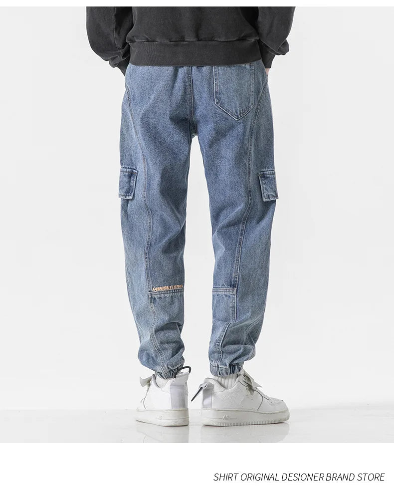 Plus Size Men's Cargo Jogger Jeans