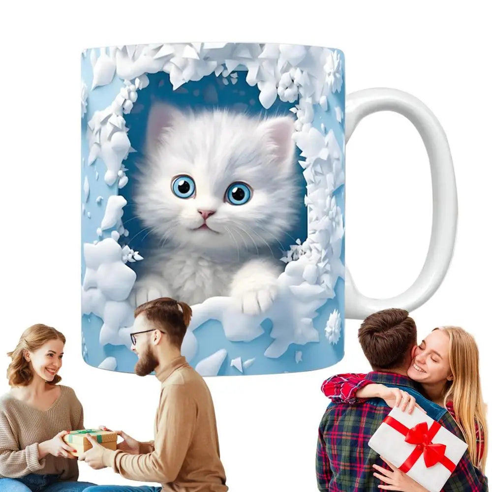 Creative Coffee Cups For Mulled Drinks Unique Cat Lovers Gifts Cups For Tea