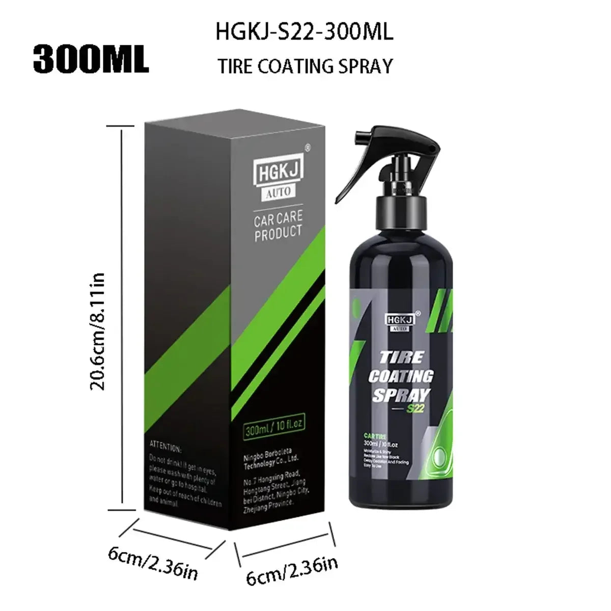 Car Tire Shine Spray Multi-purpose Tire Wheel Polishing Protection United States / 100ml