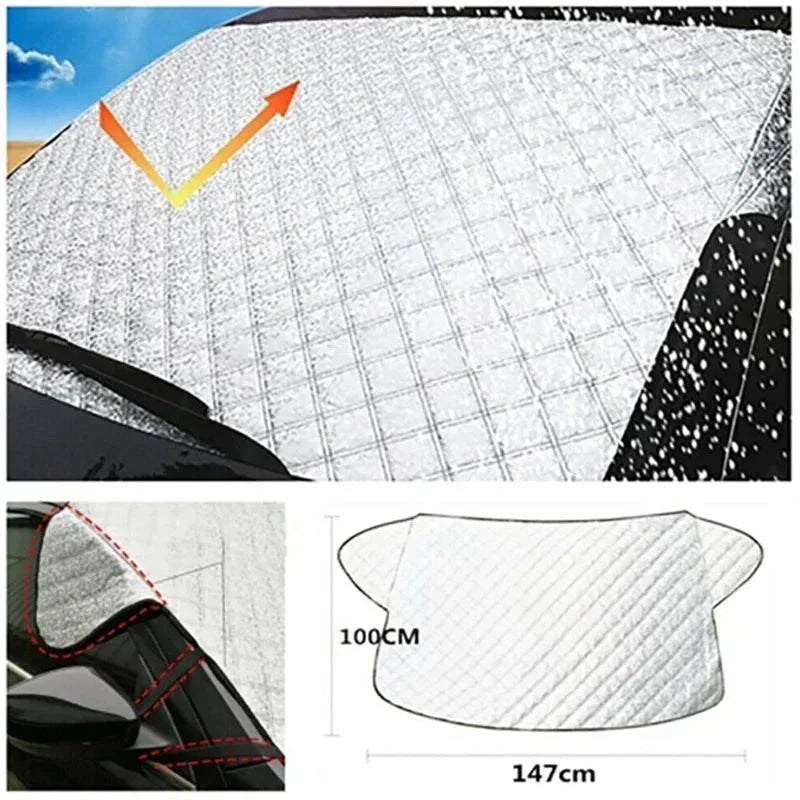 Car Windshield Sunshade Protector Snow Cover Winter Ice Frost Guard Default Title