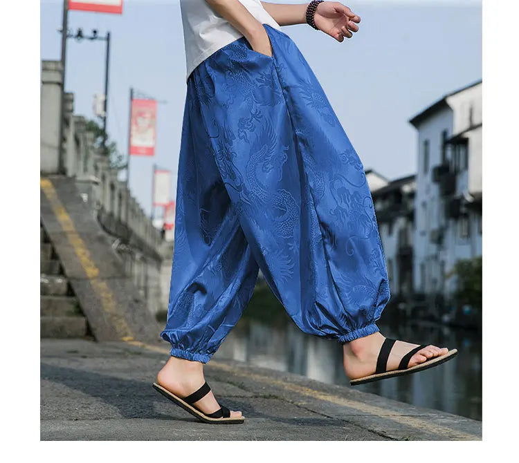 Wide Leg Casual High Quality Male Trousers Brand