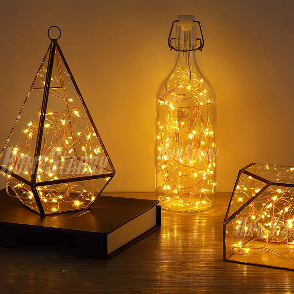 6PCS Battery LED Bottle Cork Fairy Lights for Holiday Decor
