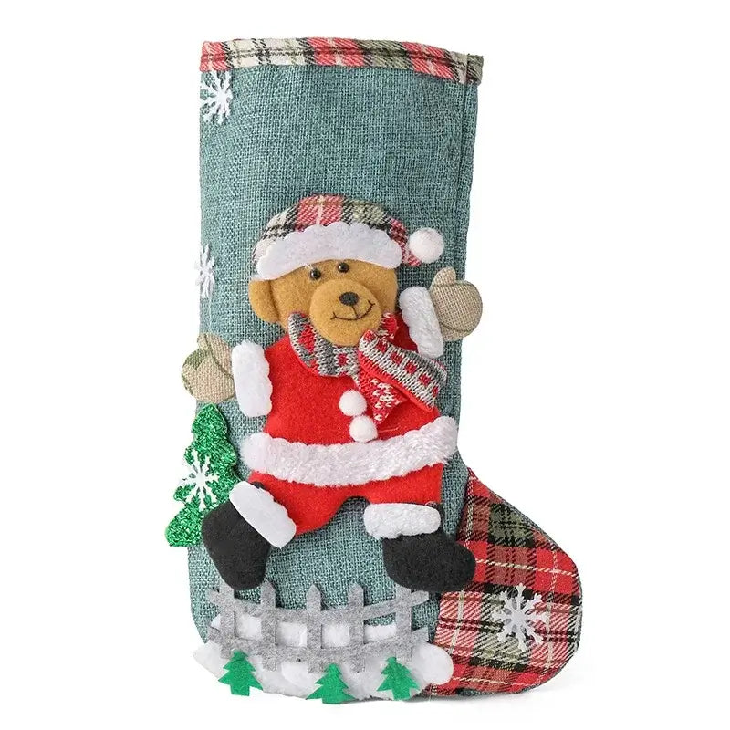 Christmas Socks & Candy Gift Bag Set 19x24cm / United States / B