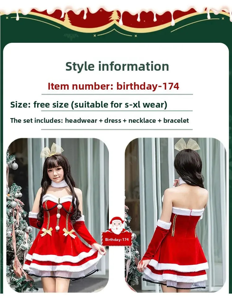 Christmas Rabbit Girl Cosplay Costume