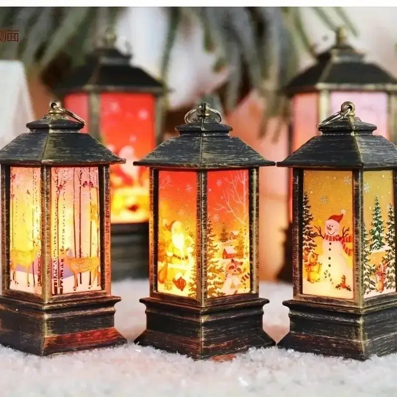 Christmas LED Candle Holder Set 3pcs / United States