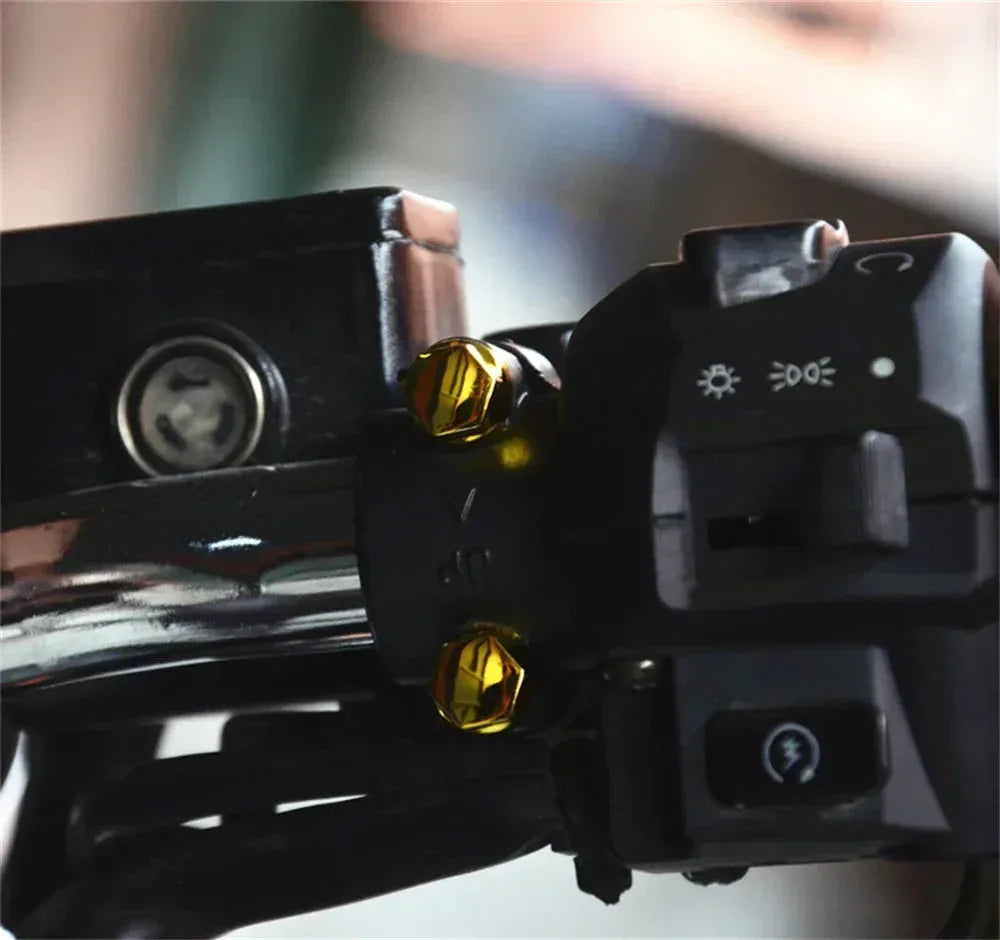 Motorcycle accessories Decoration nut Cover black