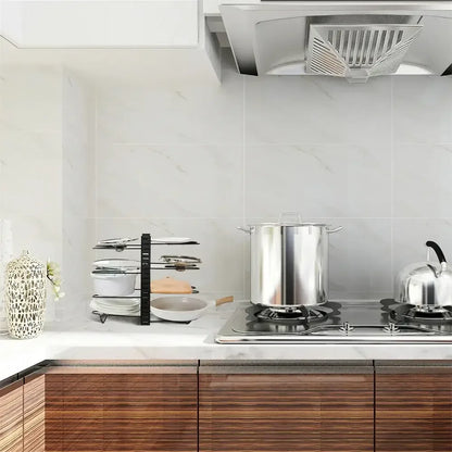 8 Tiers Pan Pot Organizer Rack Multi-layer Iron Wire 1 / United States