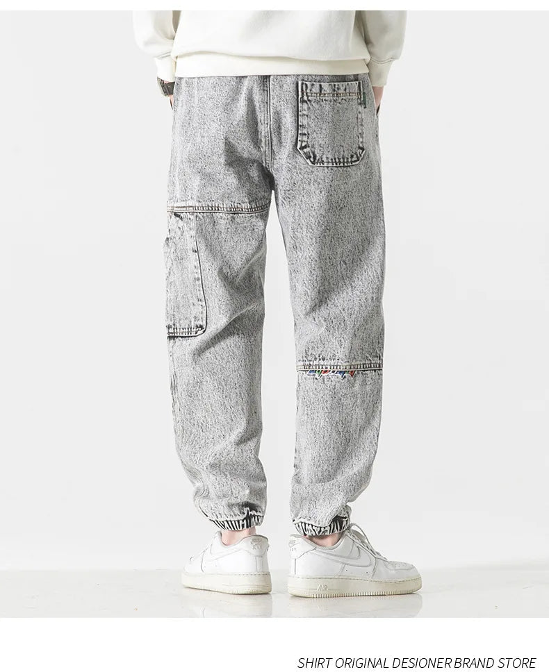 Plus Size Men's Cargo Jogger Jeans