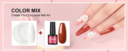 Acrylic Nail Kit with 36W UV LED Nail Lamp Base Top Coat Suitable for Nail Extension and Decoration Nail Tools Acrylic Kit / United States