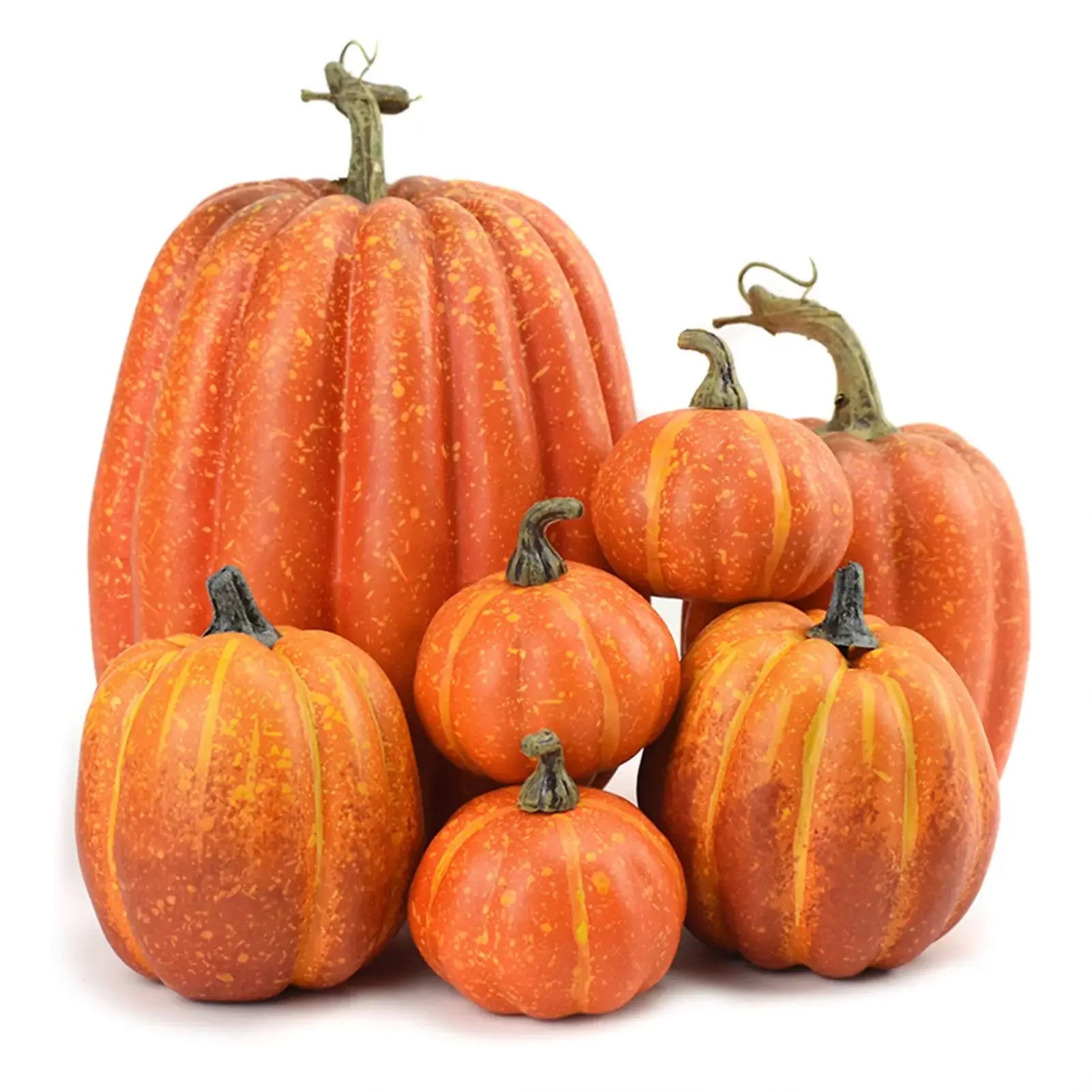 Fake Foam Pumpkins Halloween Decoration Set