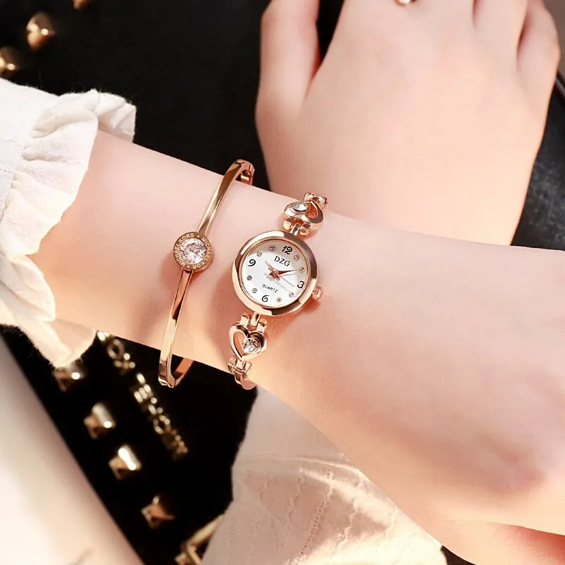 Fashion Women Heart Bracelet Watch