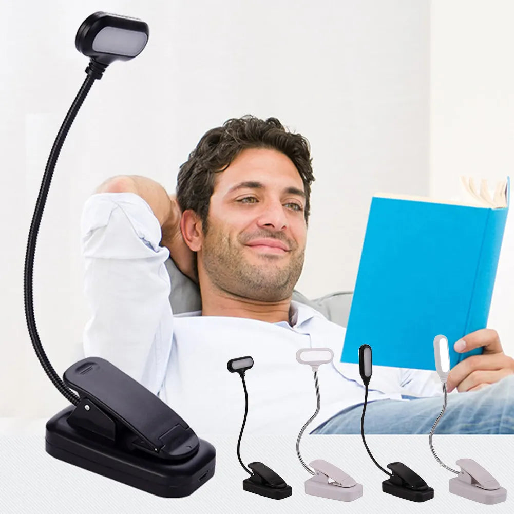 Adjustable Mini Clip-On Study Desk Lamp