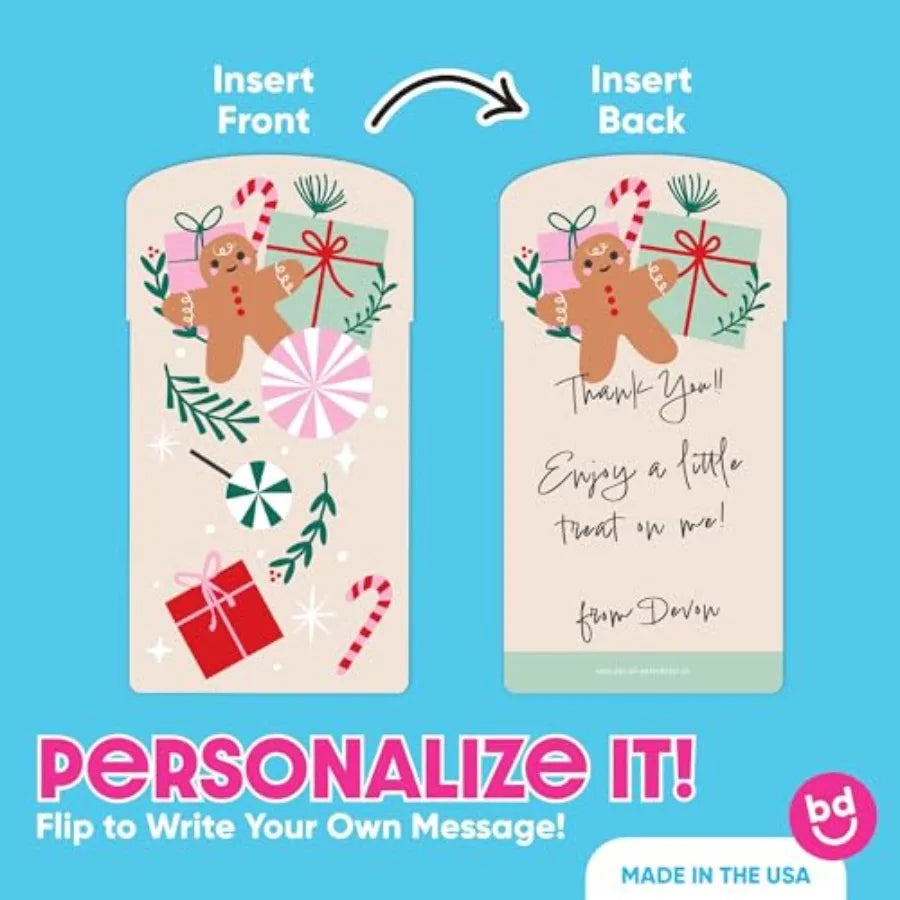 Big Dot of Happiness Christmas Stockings – Gift Card & Money Holders with Envelopes