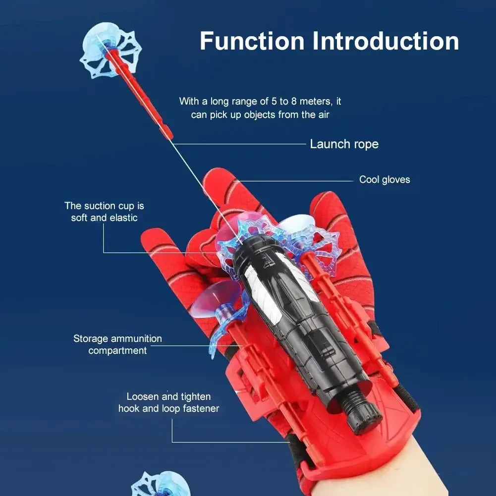 Spider Silk Launcher Toy – Kids Spider Hero Cosplay Gift 2 Sets / United States