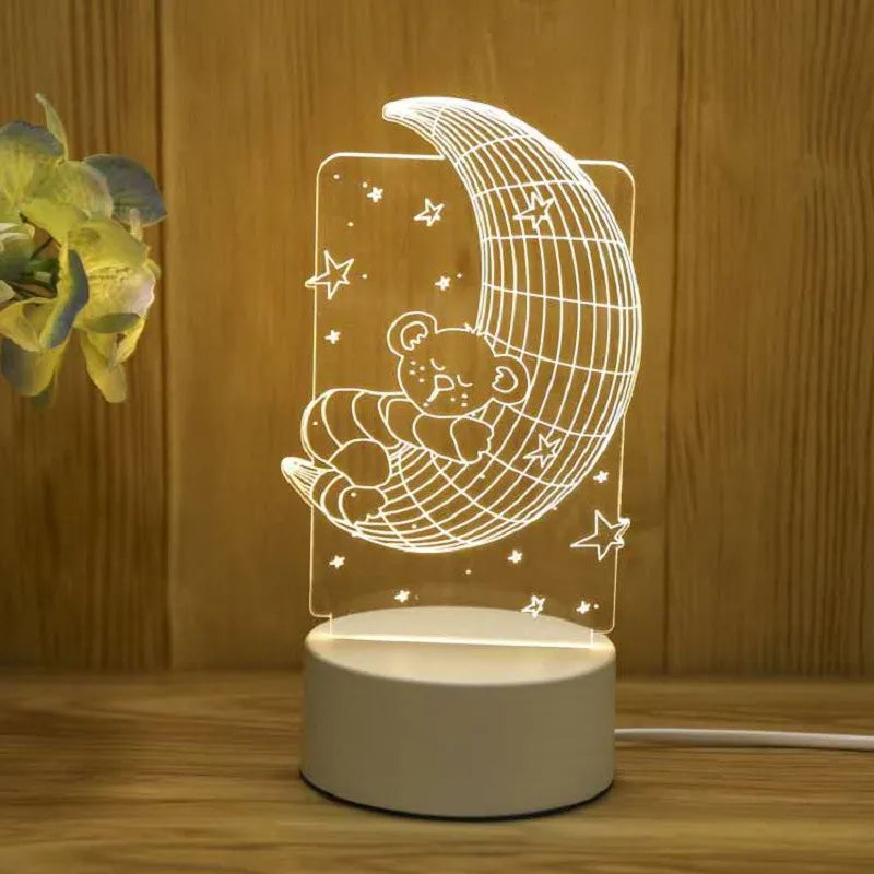 Romantic Love 3D Acrylic Led Lamp