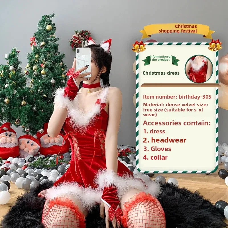 Christmas Rabbit Girl Cosplay Costume