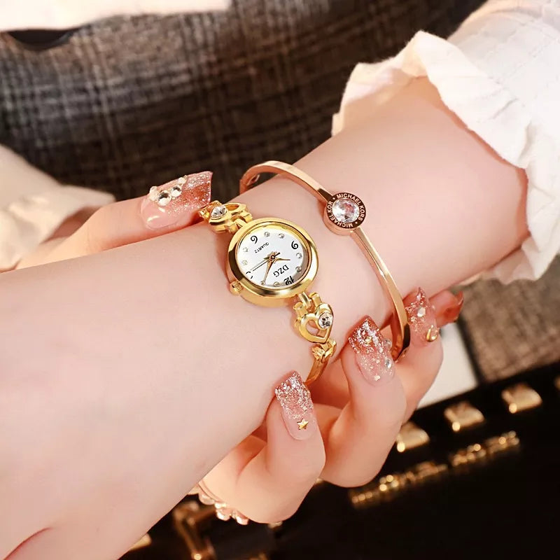 Fashion Women Heart Bracelet Watch