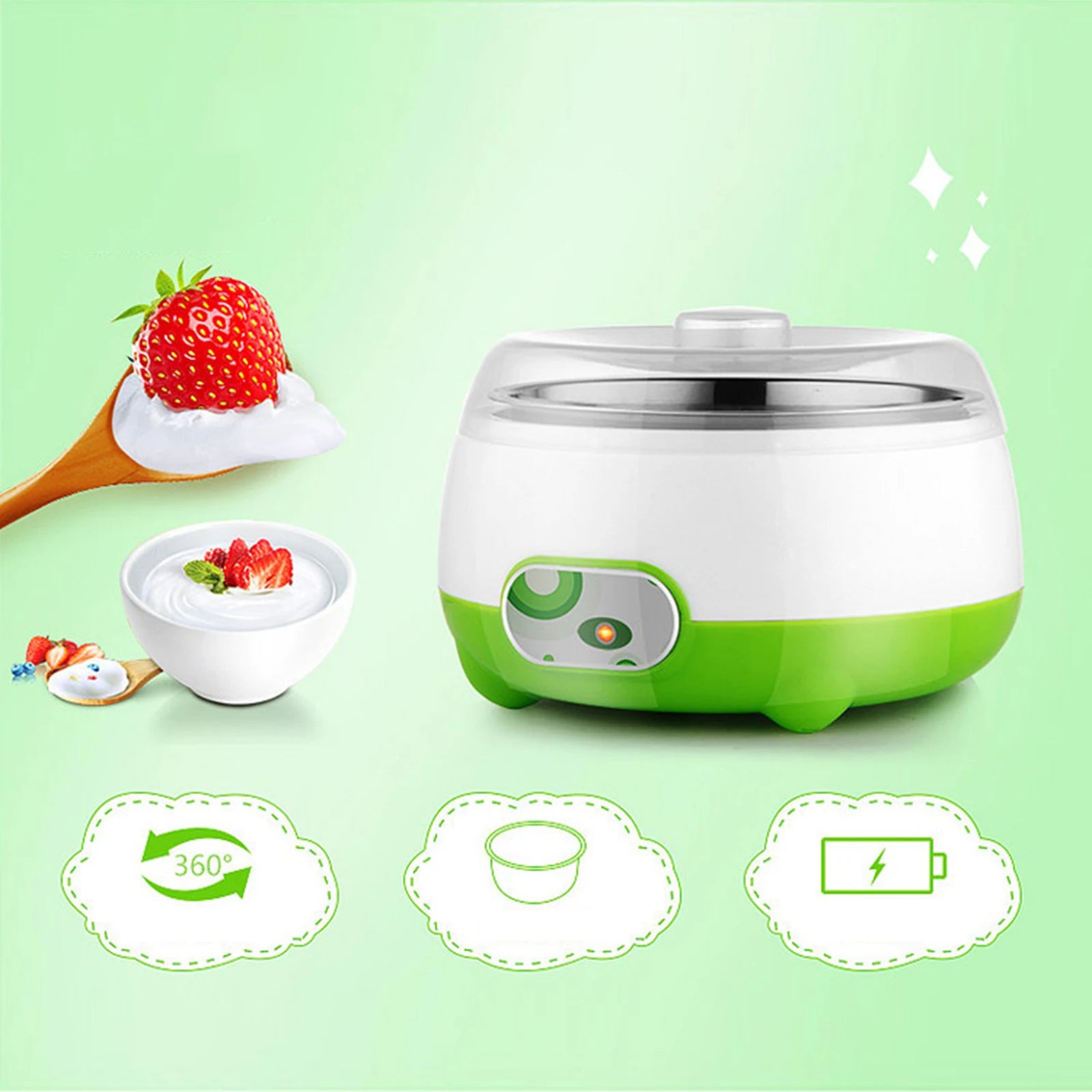 Automatic Yogurt Maker with Stainless Steel Inner Pot