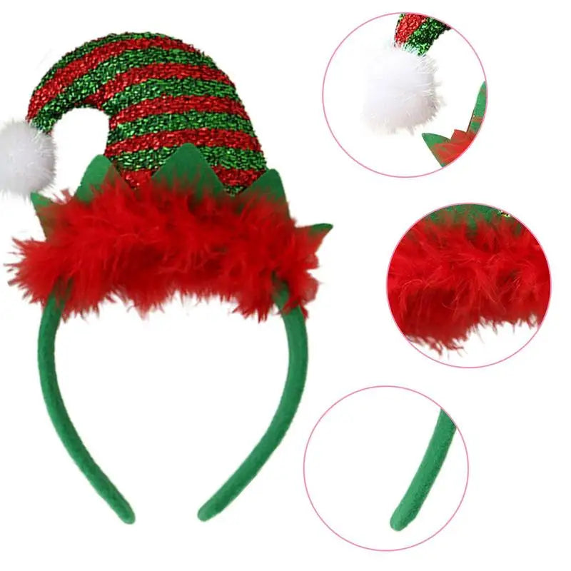 LED Christmas Elf Headband Party Accessory
