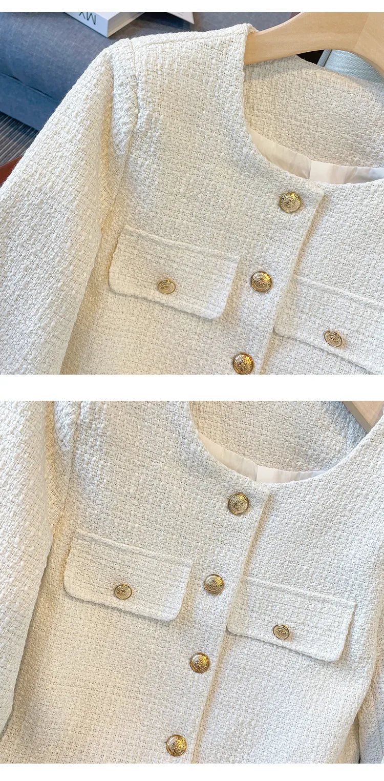 High Quality Fashion Small Fragrance Tweed Jacket